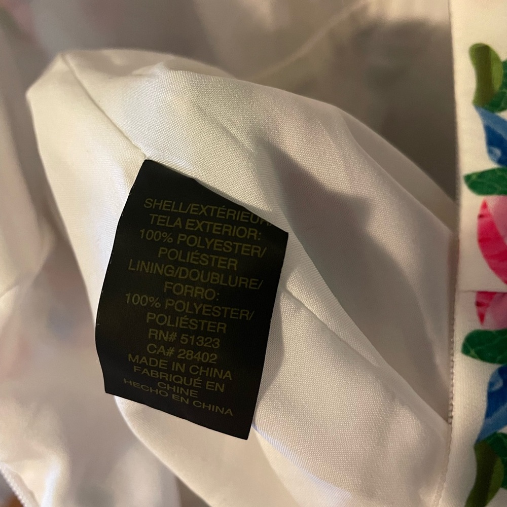 Cynthia Steffe Women's Sidney Floral Print Lily White Dress Size 4 - Picture 9 of 10